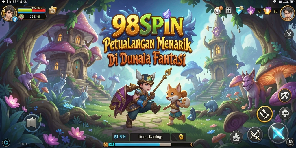 Screenshot gameplay 98SPIN menampilkan aksi eksplorasi yang mendebarkan.