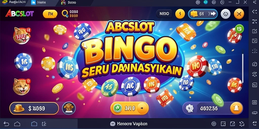 Gambaran gameplay ABCSLOT dengan grafis Bingo yang menarik.