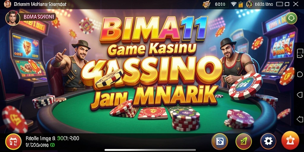 Tampilan gameplay seru dalam BIMA11 dengan berbagai permainan Kasino.