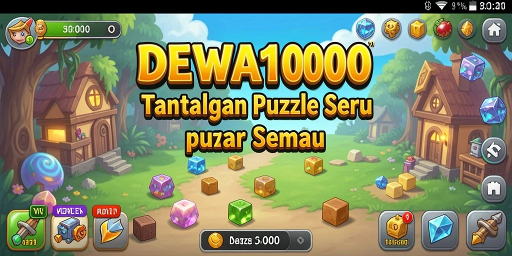 Gameplay seru DEWA1000 dalam tantangan Puzzle.