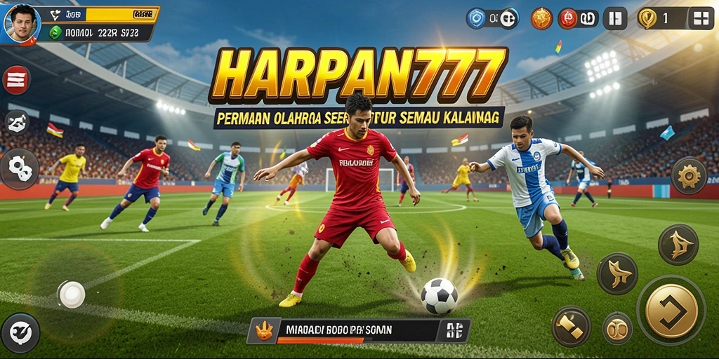 Tampilan gameplay seru dalam permainan olahraga HARAPAN777 yang menantang.