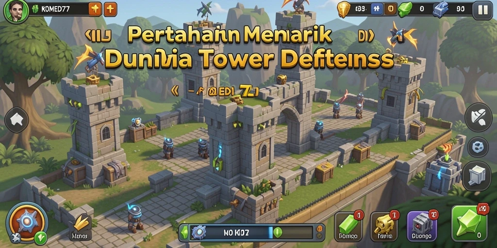 Tampilan gameplay <strong>KOMEDI77</strong> yang menegangkan dan lucu saat bertahan dari serangan.