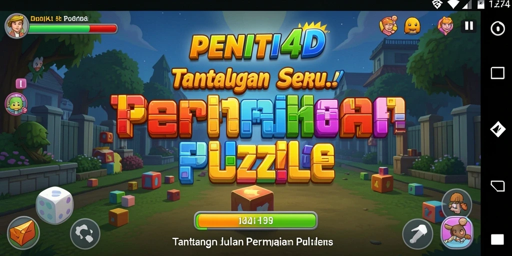 Tangkapan layar gameplay PENITI4D menampilkan tantangan Puzzle yang seru.