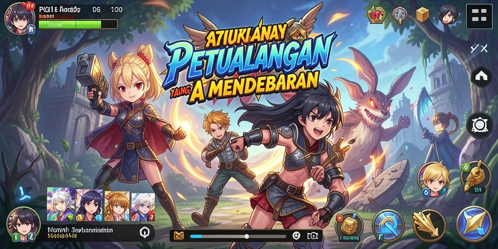 Tampilan menegangkan dari gameplay PG11 dengan karakter anime yang ikonik.