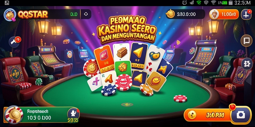 Tampilan gameplay QQSTAR yang menarik dan penuh aksi.