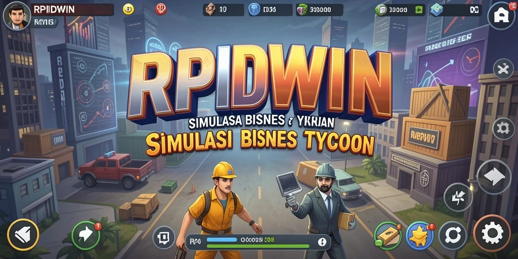 Tangkapan layar utama RPIDWIN menunjukkan pengelolaan bisnis yang dinamis.