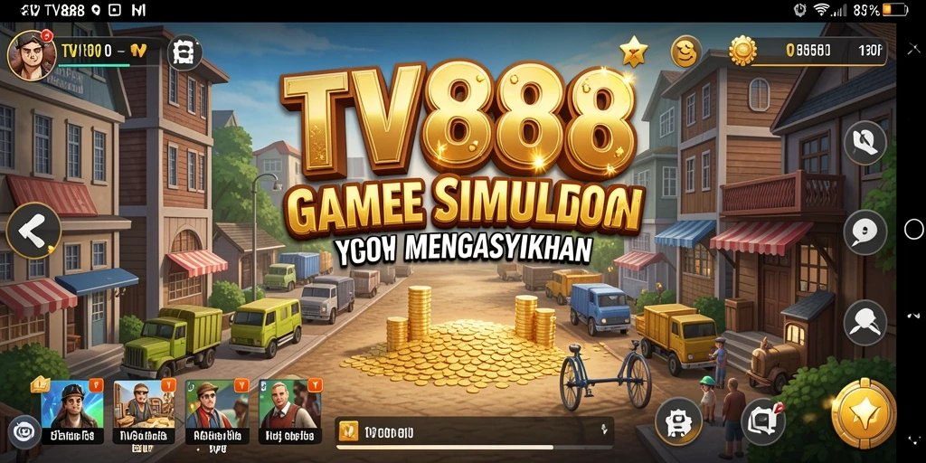 Tampilan gameplay TV888 yang menarik dan penuh strategi dalam permainan Tycoon.
